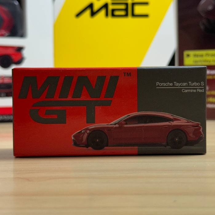 Mini GT Porsche Taycan Turbo S Carmine Red (289) Diecast