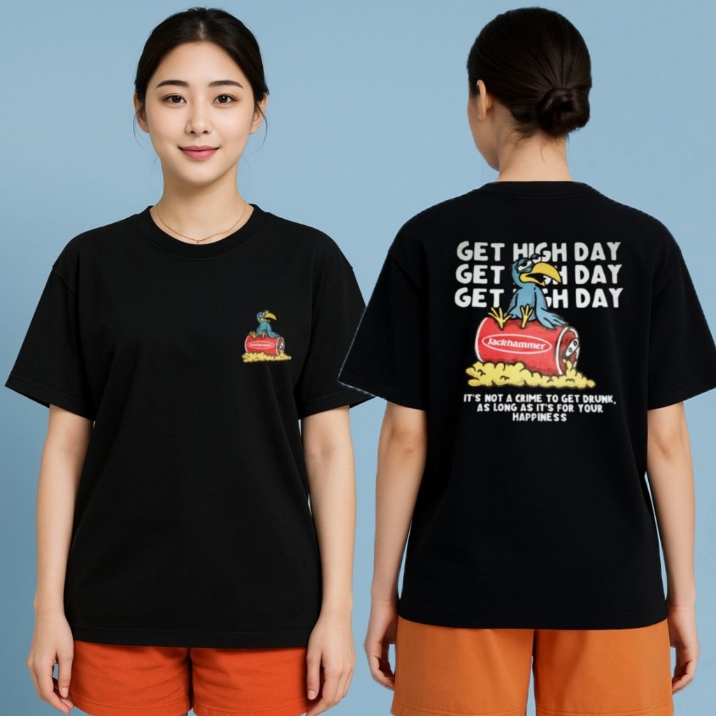 Tshirt Get High Day Clothing Company x Garasi Rebel Distro