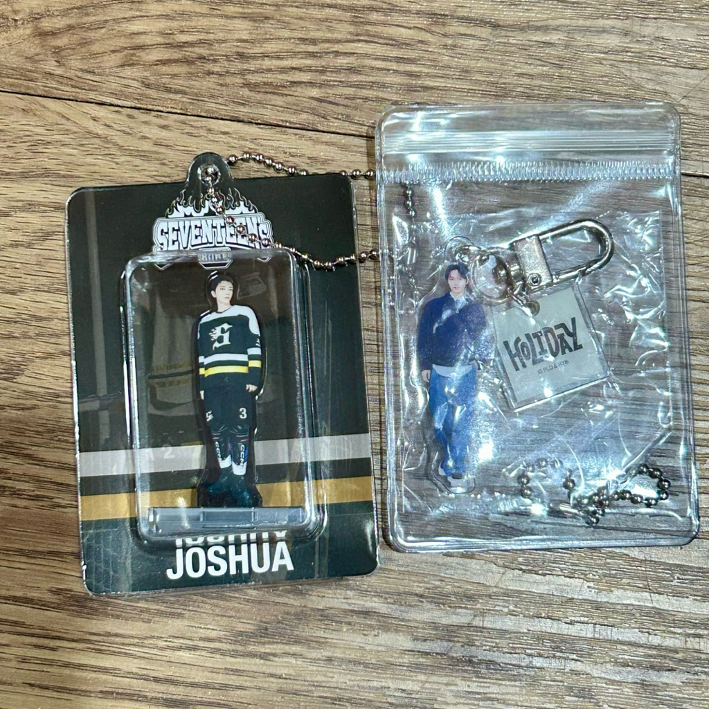 seventeen holiday fanmeeting home 2025 acrylic keyring gacha - joshua jun