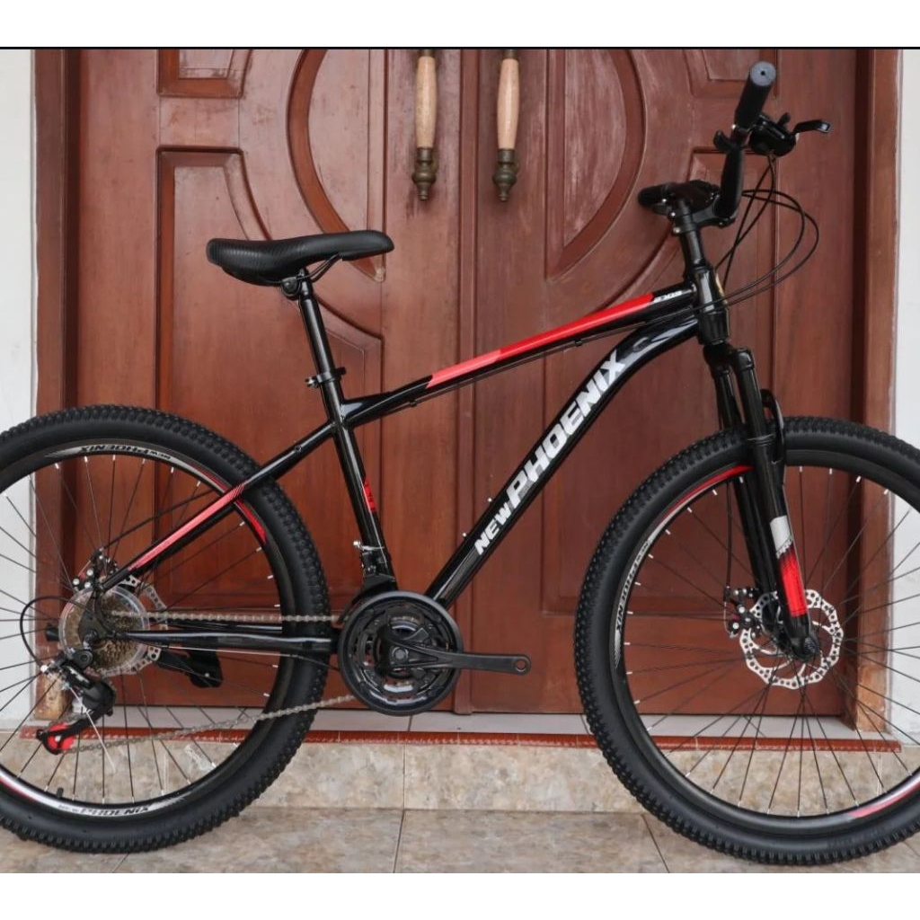 Sepeda MTB GUNUNG PHOENIX 24 INCH CAKRAM 3x7SPEED NEW PROMO