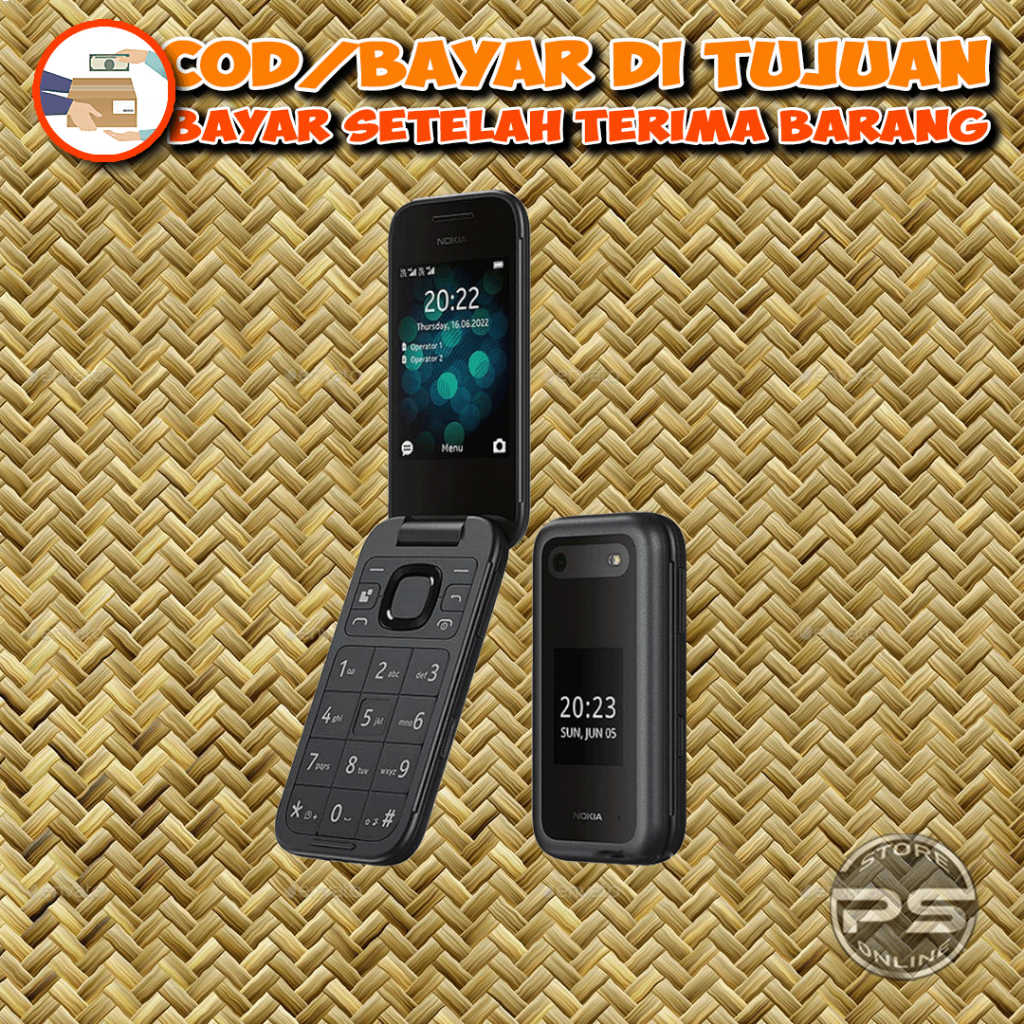 Nokia 2660 Flip Lipat Dual Sim Klasik Jaringan 4G Kamera Bluetooth Unik Bergaransi