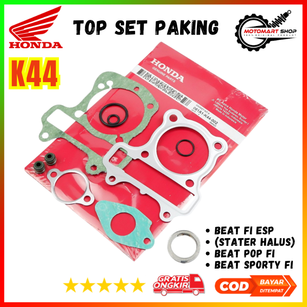 Top Set Paking Blok Honda Beat FI Esp / Paking Set Beat Sporty - K44