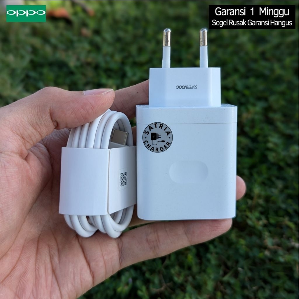 Charger Oppo SUPERVOOC 45Watt Asli ORIGINAL 100% Bawaan Hp