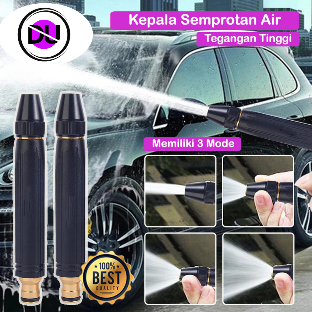 Kepala Semprotan Air Cuci Motor Mobil Tanaman Steam Kuningan Water Jet Spray Kepala Sambungan Keran 