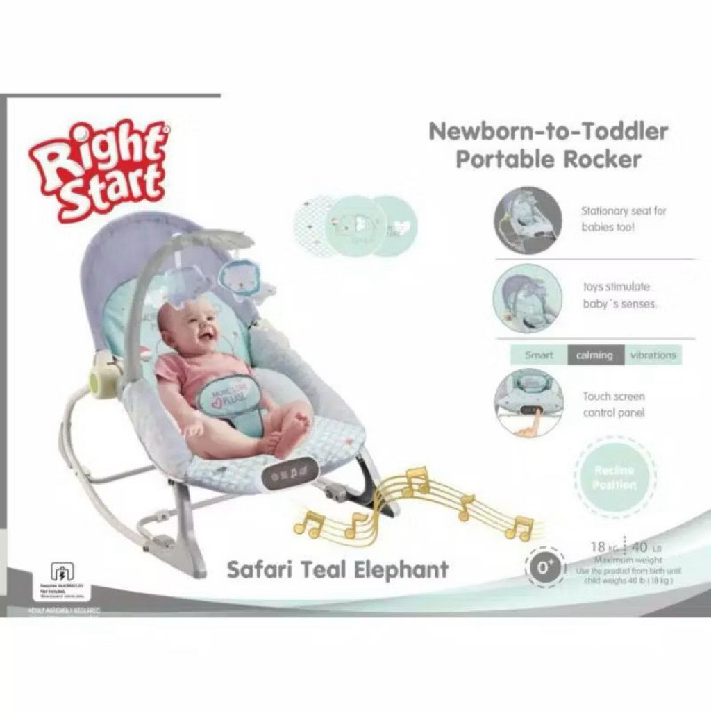 (PRELOVED) Right Start Newborn to Toddler Portable Rocker Bouncer Bayi