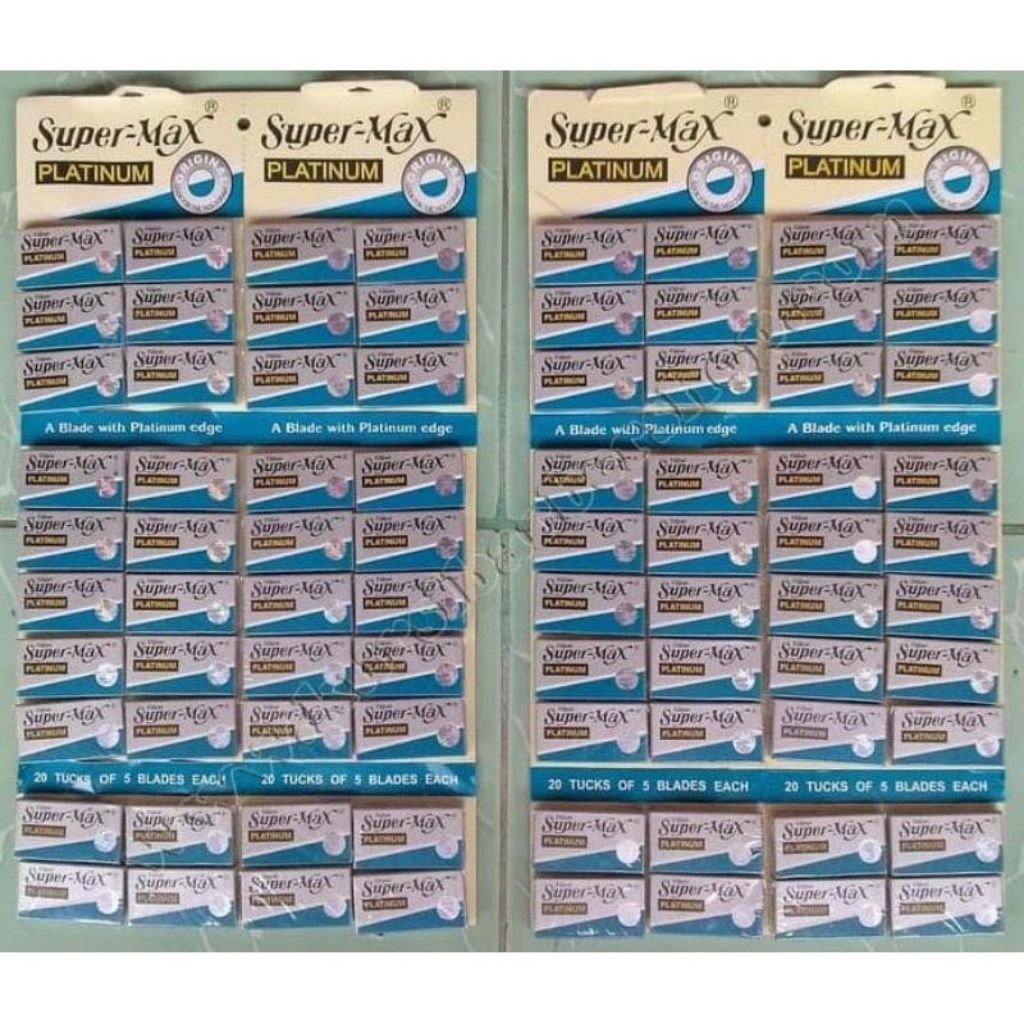 100 PCS Silet Super-Max Platinum / Silet Super-Max Platinum 20 Kotak (100 PCS)