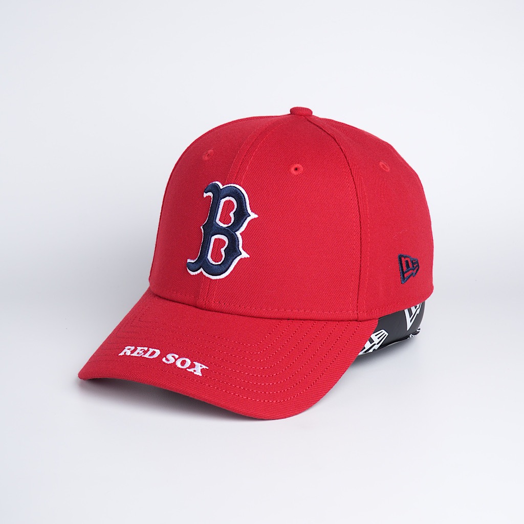 topi new era original boston red sox visor logo