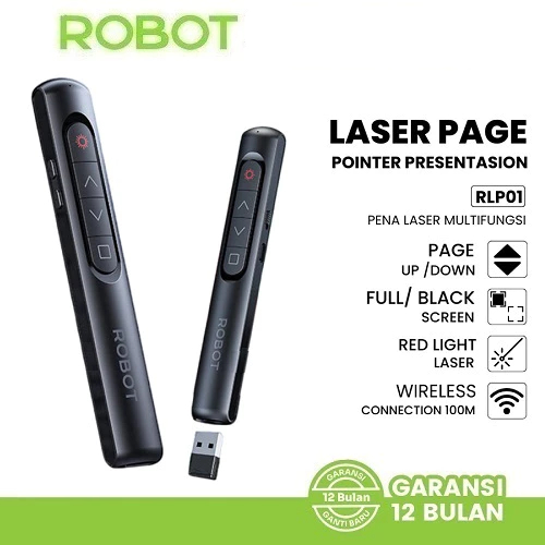 ROBOT RLP01 Laser Meeting, Laser Pen, Laser PAGE Turning Pen/Pointer presentasion