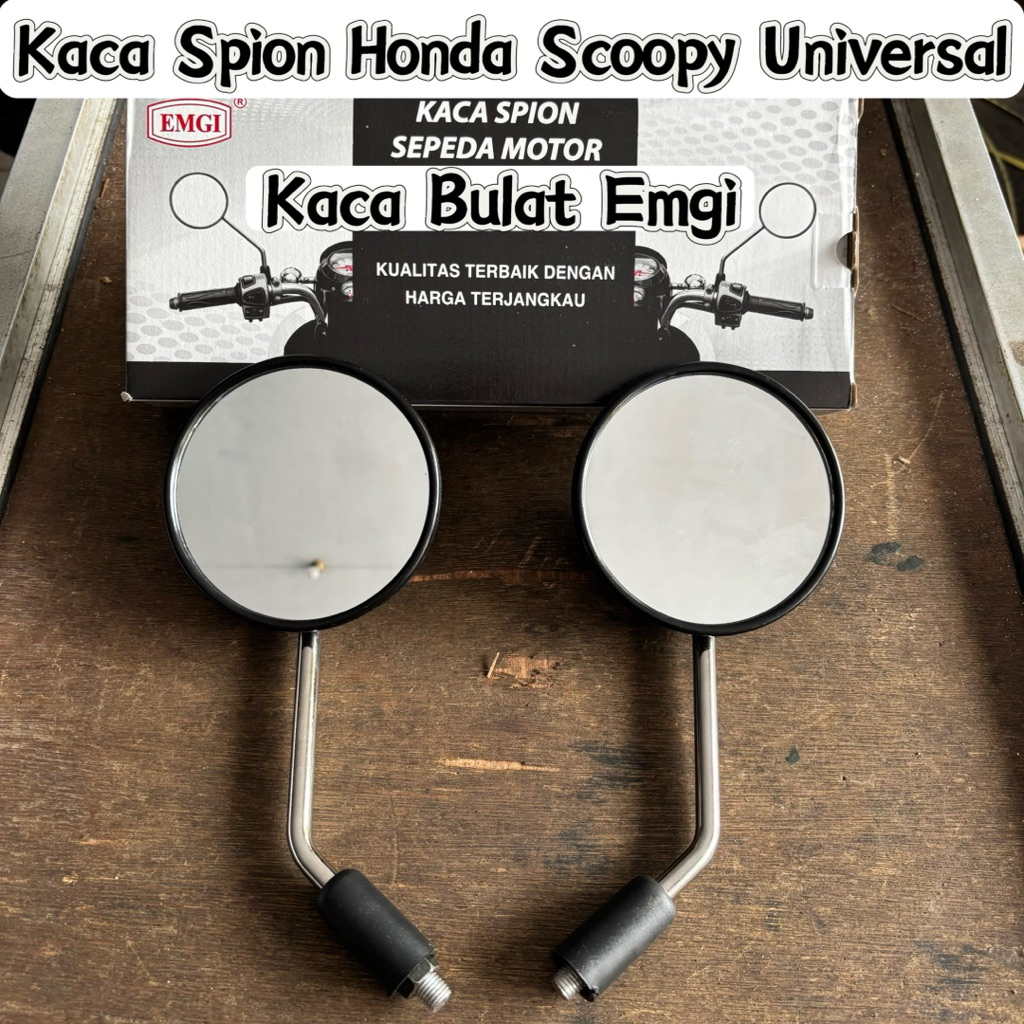 Kaca Spion Motor Bulat Kaca Spion Honda Scoopy Emgi Berkualitas 9242 Spion Motor Bulat Kaca Spion Bu