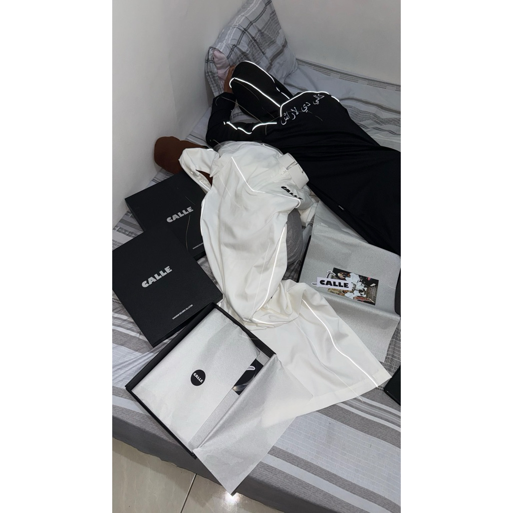 gamis calle V3 black & white