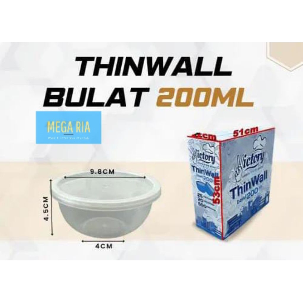 Thinwall round bowl 200ml