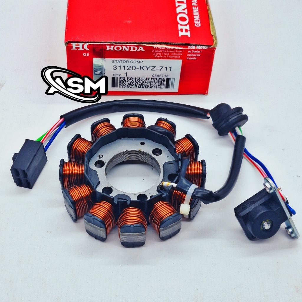 Spul Stator Assy Comp Honda Supra X 125 Helm IN Supra X 125 FI Injeksi Blade FI Injeksi Kode KYZ