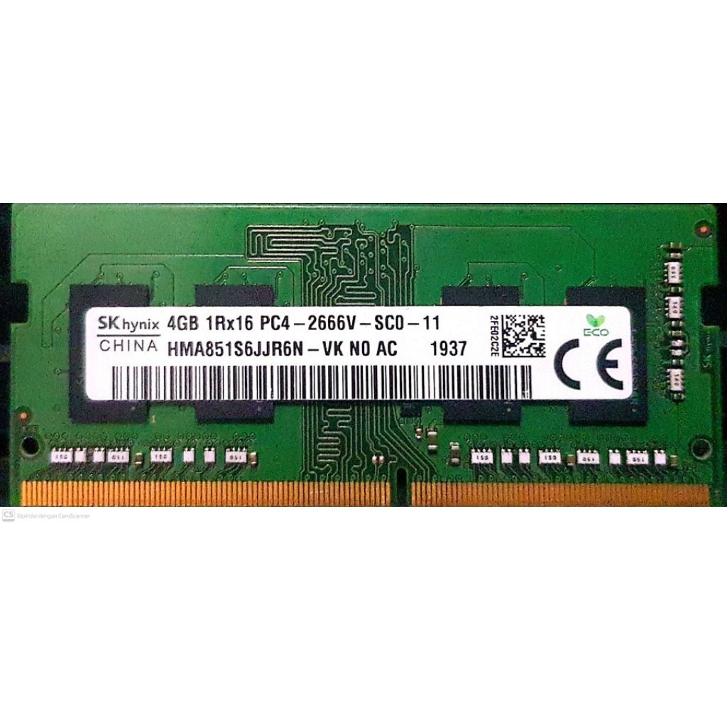 SODIM DDR4 4gb SK hynix