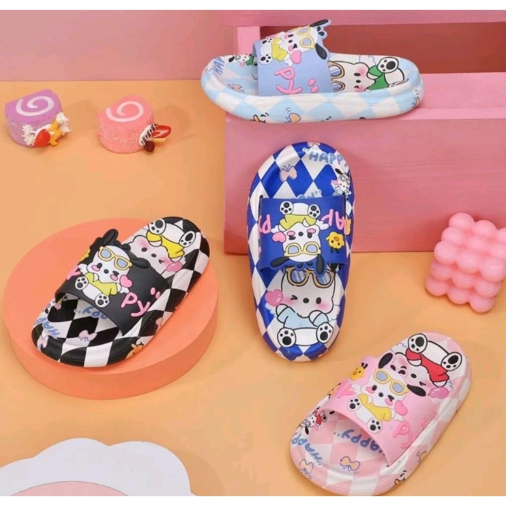 Sendal anak cewek perempuan selop lucu jelly impor mokaya balance