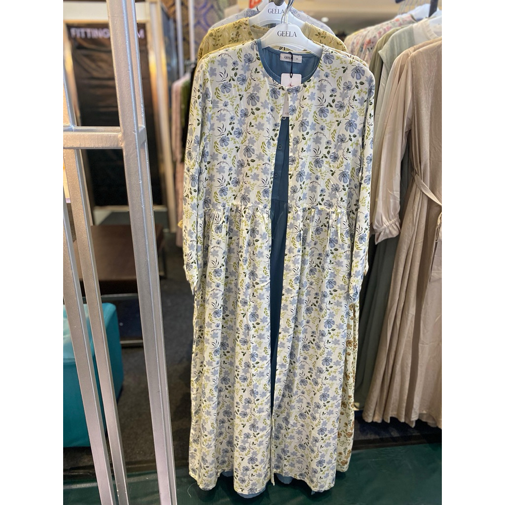 One set gamis wanita brand Geela original promo