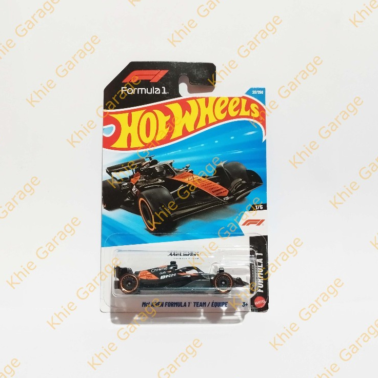 HotWheels Hot Wheels McLaren Formula 1 Team Equipe Hitam Orange F1 Race Anthracite 2026