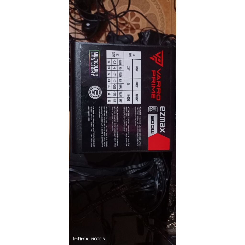 psu 500 watt 80+ rgb