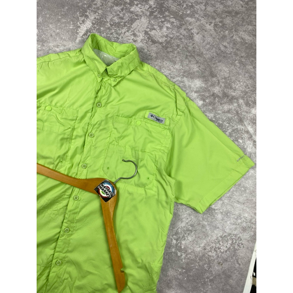 columbia PFG original short shirt kemeja lapangan