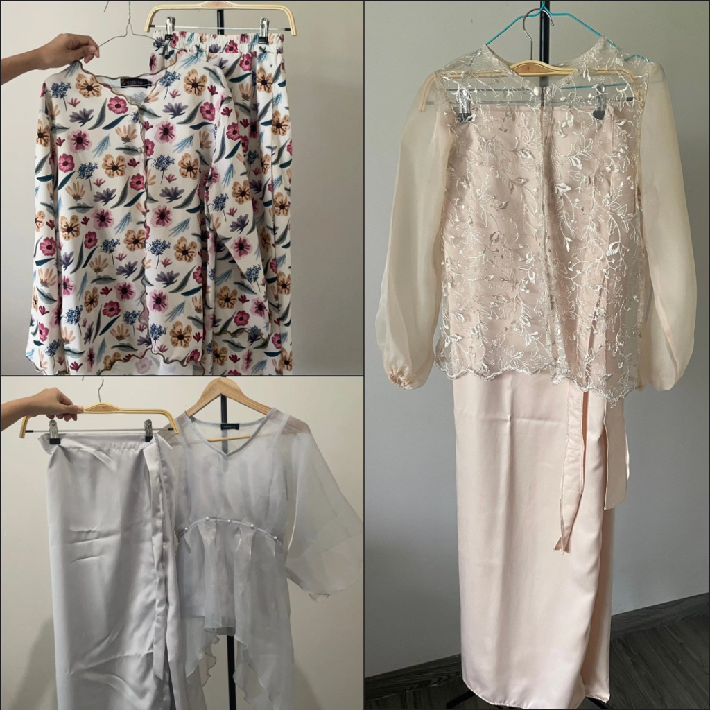 One set | Kebaya | Kurung | Baju kondangan | Baju lebaran preloved