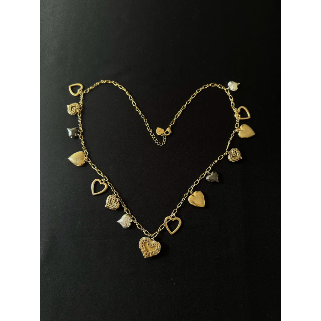 Betsey Johnson Heart Charm Necklace