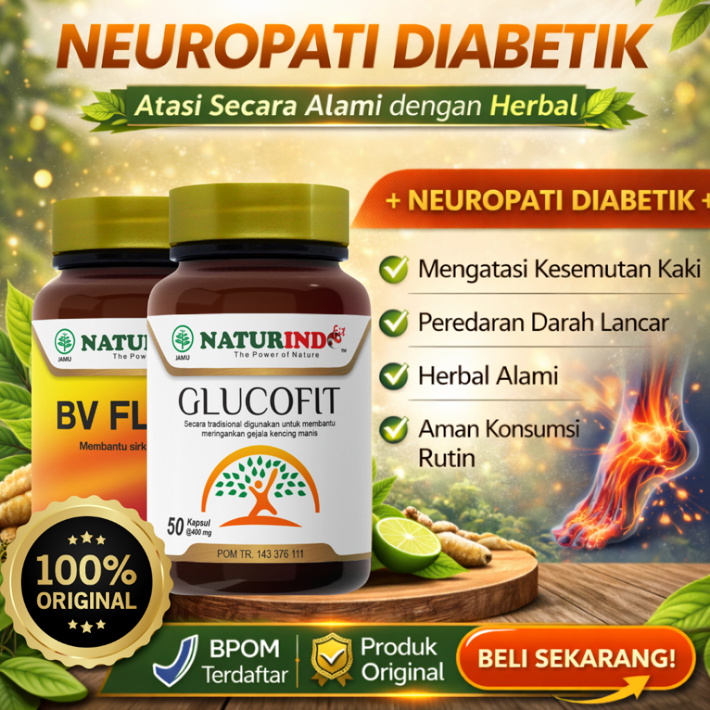 Obat Neuropati Diabetik Kesemutan dan Kebas Diabetes Glucofit Naturindo