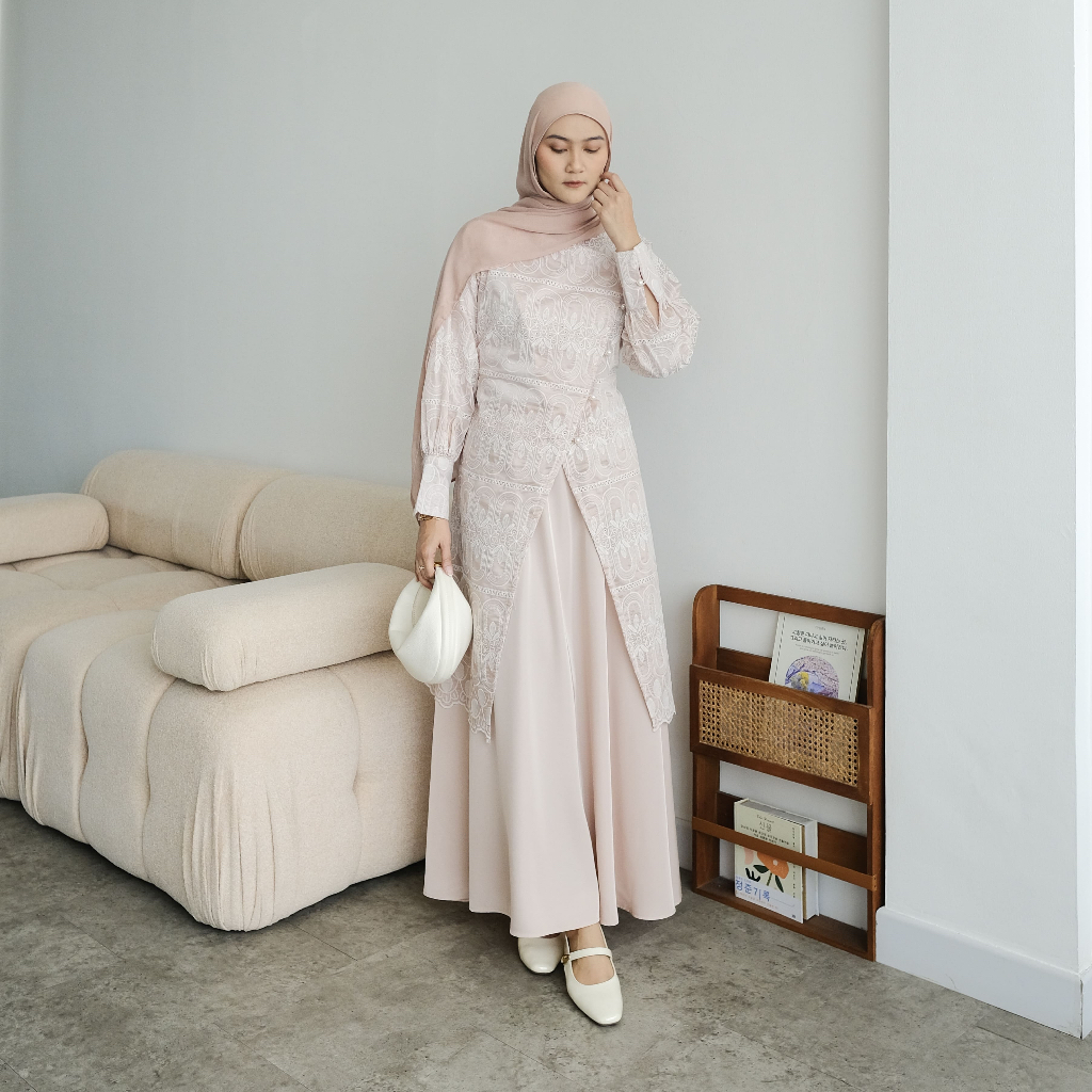 COTTONARY Yiran Tencel Tunic | Tunik Wanita Lebaran Hari Raya
