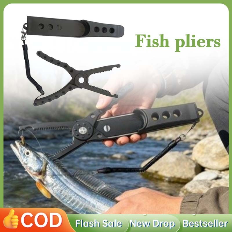 Fish Grip Tang Penjepit Ikan Fishing Pliers Tang Kail Pancing Kuat Alat Penjepit Ikan Tang Pancing M