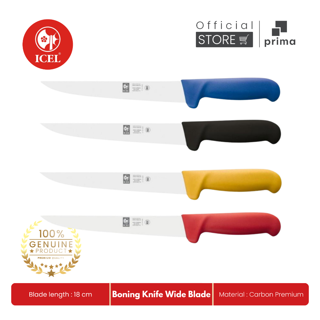 Boning Knife Wide Blade 18 cm PP | Pisau Pemisah Daging & Tulang - ICEL