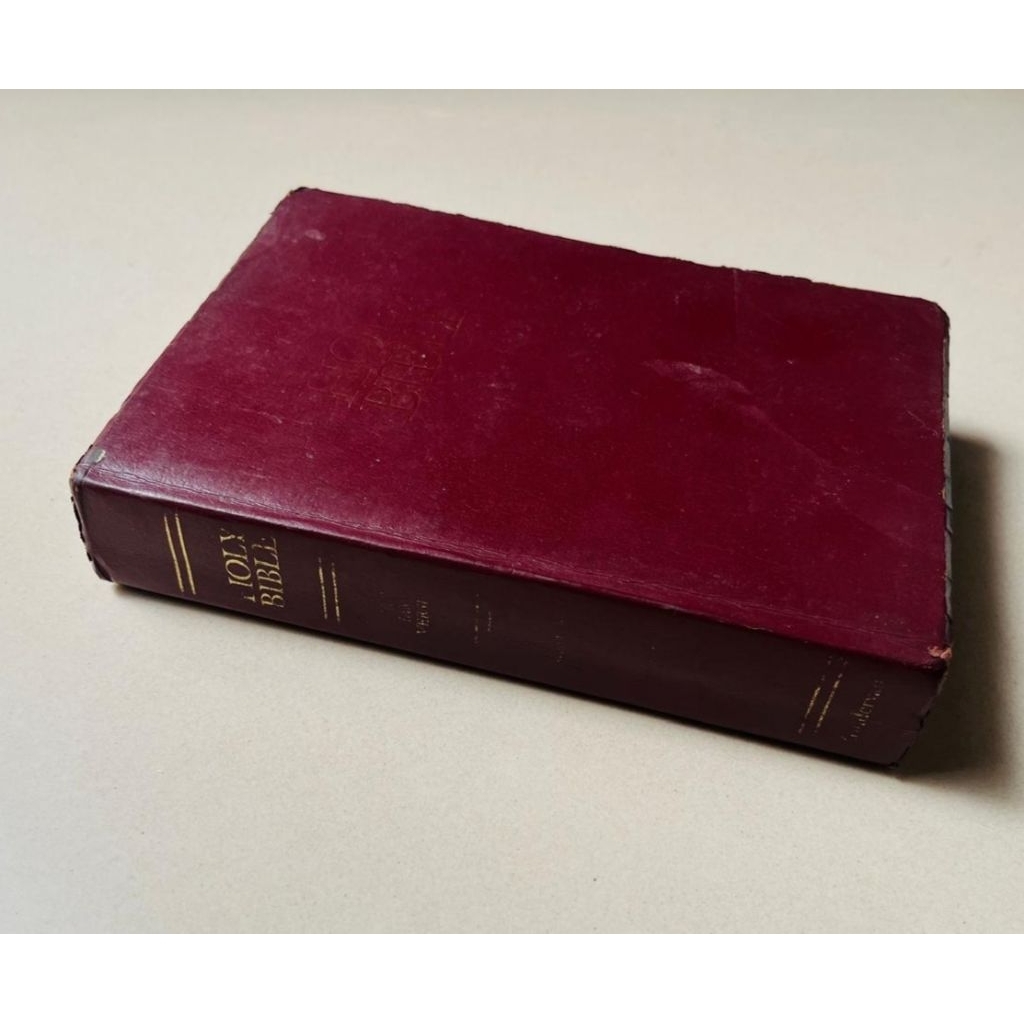 Vintage 1962 KJV Holy Bible King James Version Alkitab Bahasa Inggris / Zondervan USA