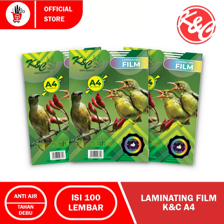 Plastik Laminating | Laminating Film MIKA LAMINATING KC A4 (1pack)