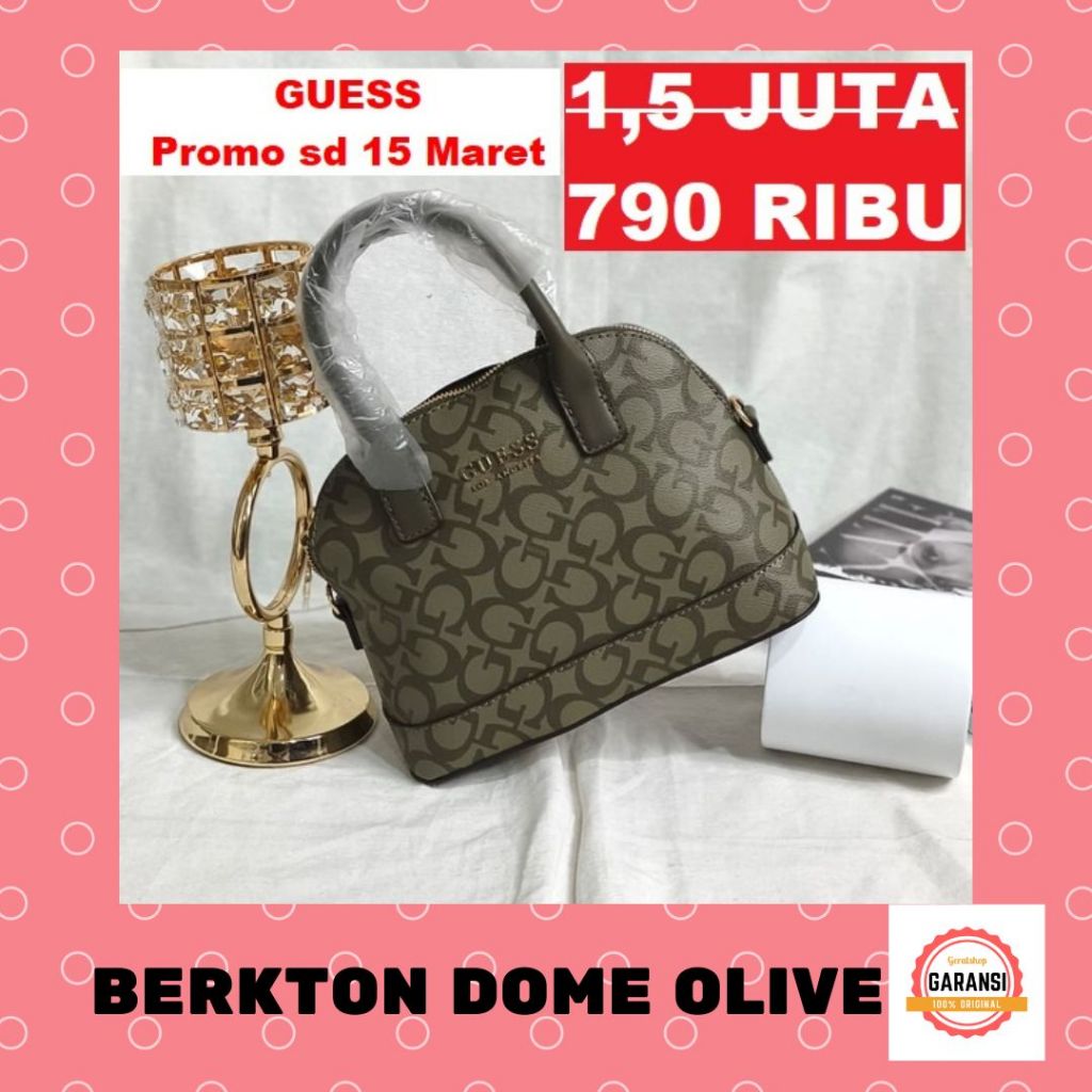 Tas Guess wanita seri BERKTON DOME satchel bag 100% original store