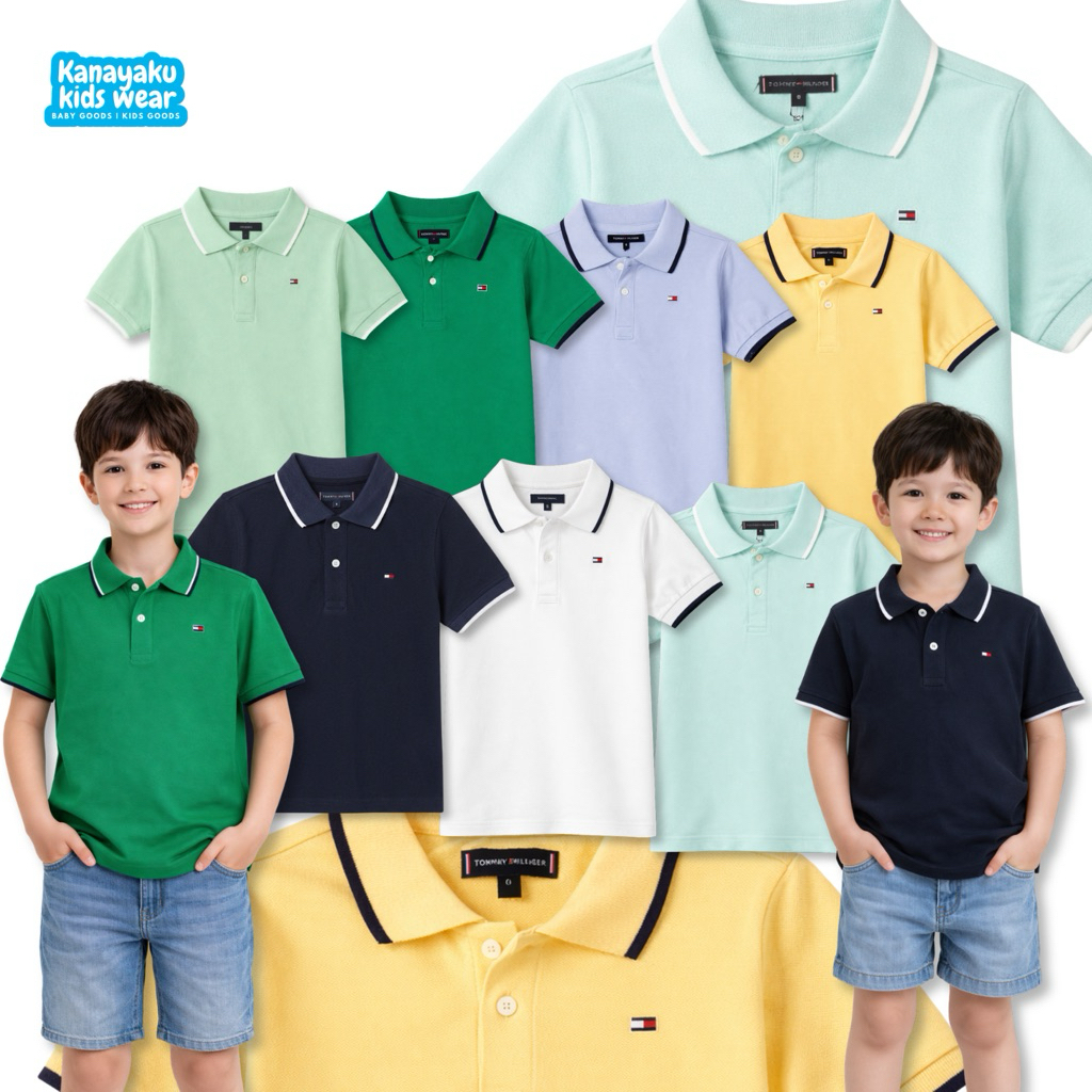 BAJU KAOS TSHIRT POLO SHIRT ANAK LAKI LAKI TOMMY HILFIGER FOR BOYS