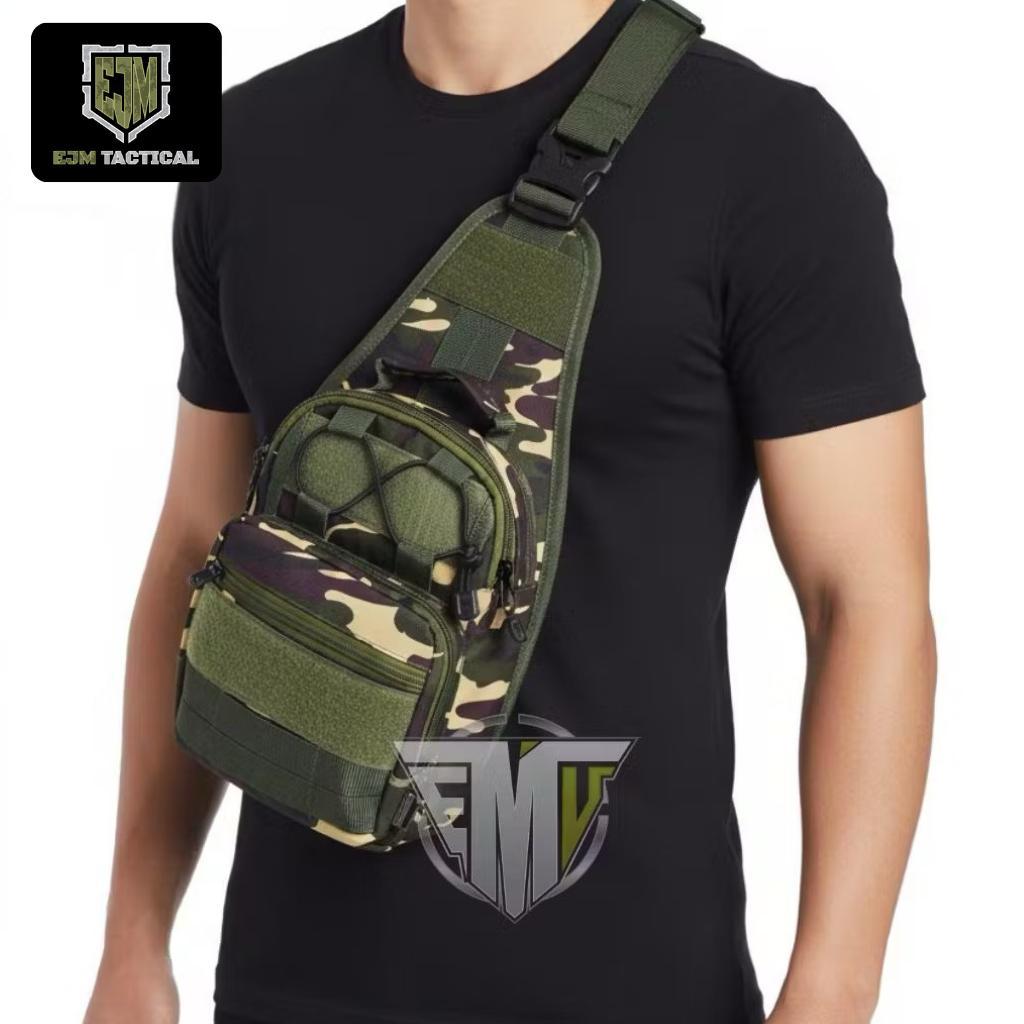TAS SELEMPANG BANSER TAS SLINGBAG TACTICAL LORENG BANSER