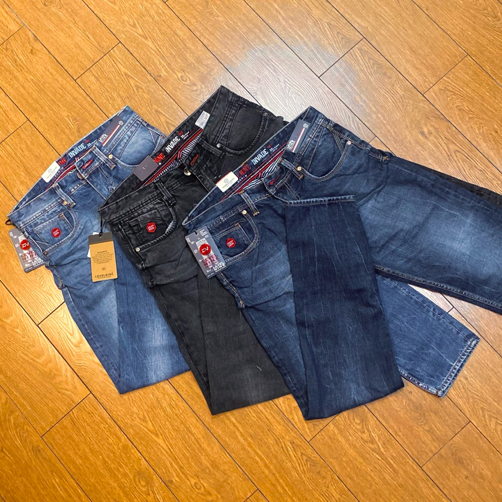 CELANA JEANS DV LVL NINE NON STRECHY SLIMFIT MODEL POLOS DAN ROBEK