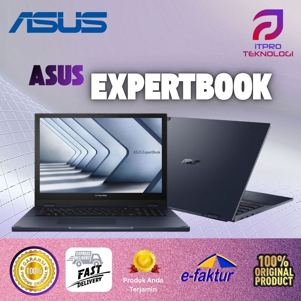 Asus ExpertBook B7402FBA-LA7310X i7-1260P 32GB 1TB SSD 14" WUXGA WIN 11 PRO 3yr WF + BT Touchscreen 