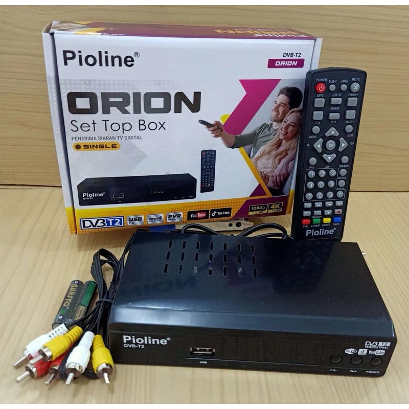 STB TV Digital Set Top Box Pioline Orion TV Penerima Siaran Digital