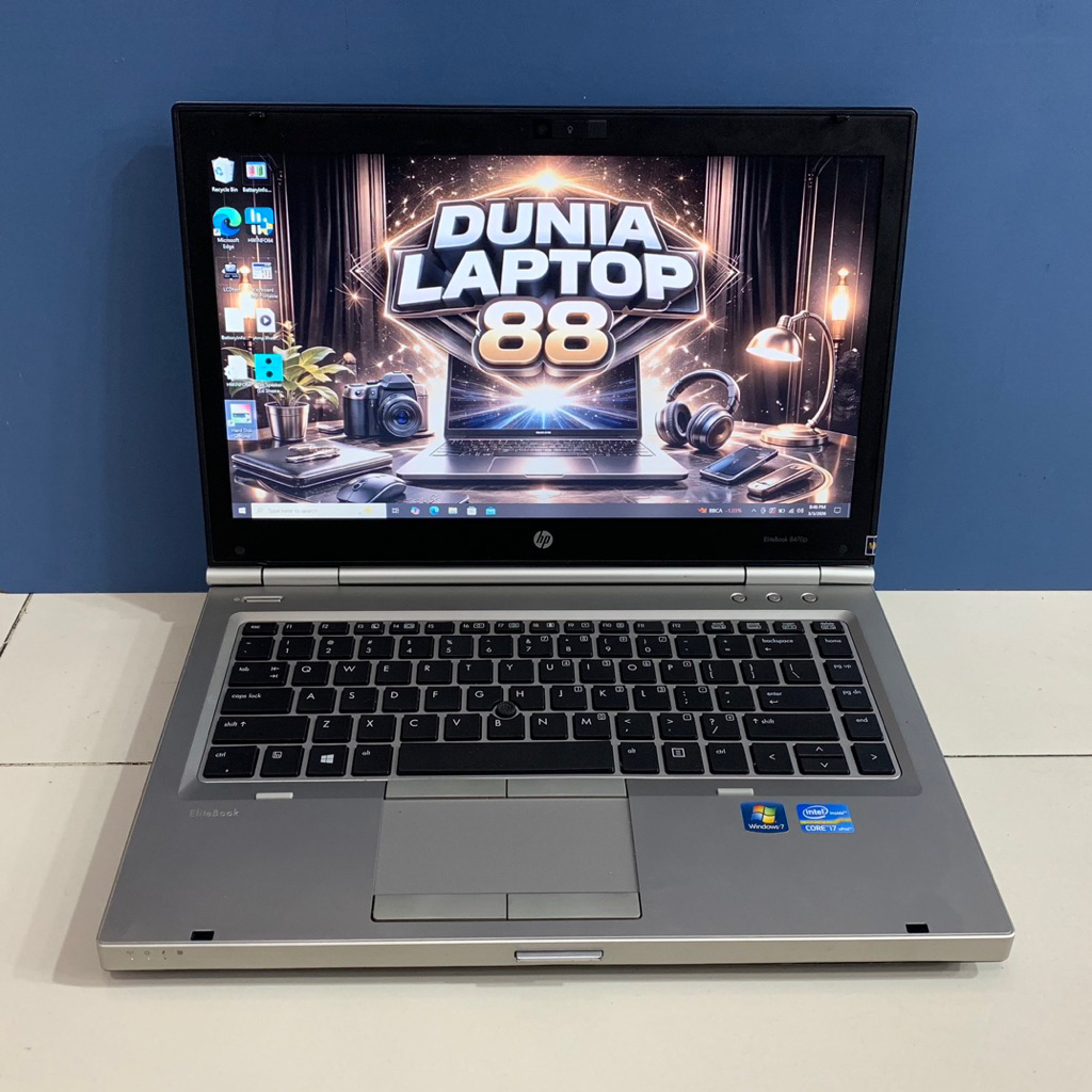 Hp Elitebook 8470P Intel Core i7 Gen 3 Ram 4 SSD 256 - Siap Pakai