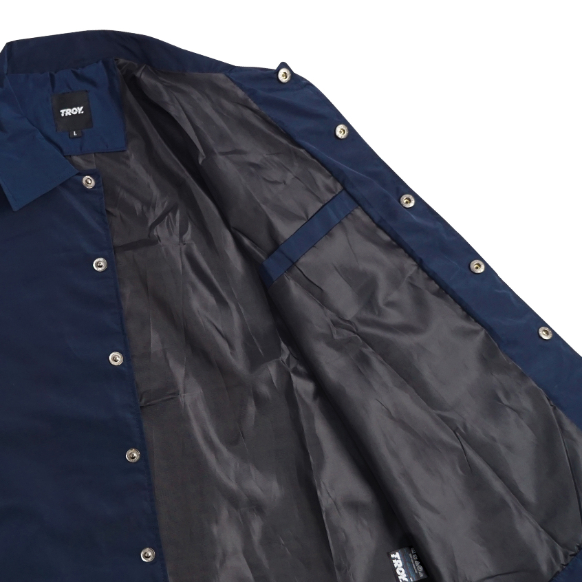 Troy Company Coach Jacket Troy Club Navy - Jaket Windbreaker Biru Navy WN 3133