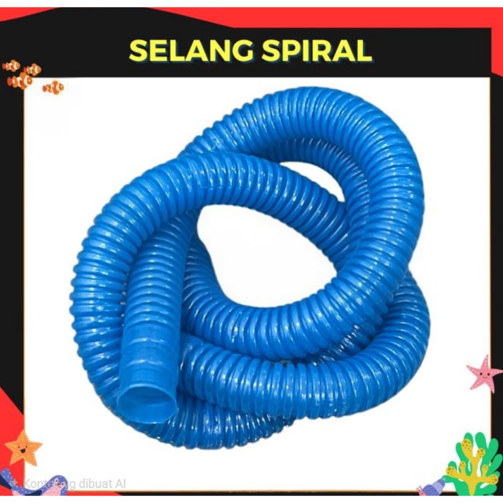 Spiral Panjang 90cm / Selang Spiral / Selang Pompa Aquarium