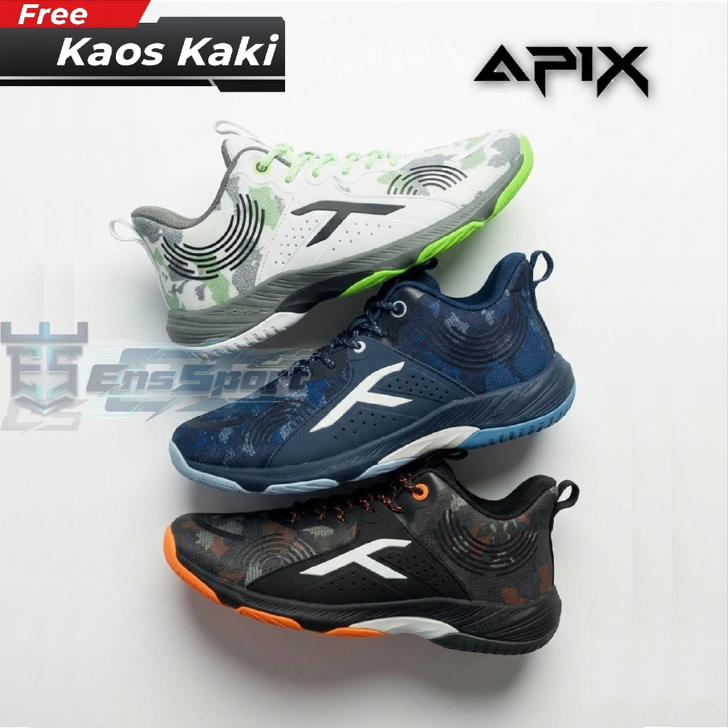 [New]Sepatu Voli Hundred Apix dan Hundred Nitro Sepatu Padel Pickle Ball Hundred Apix dan Nitro - Hu