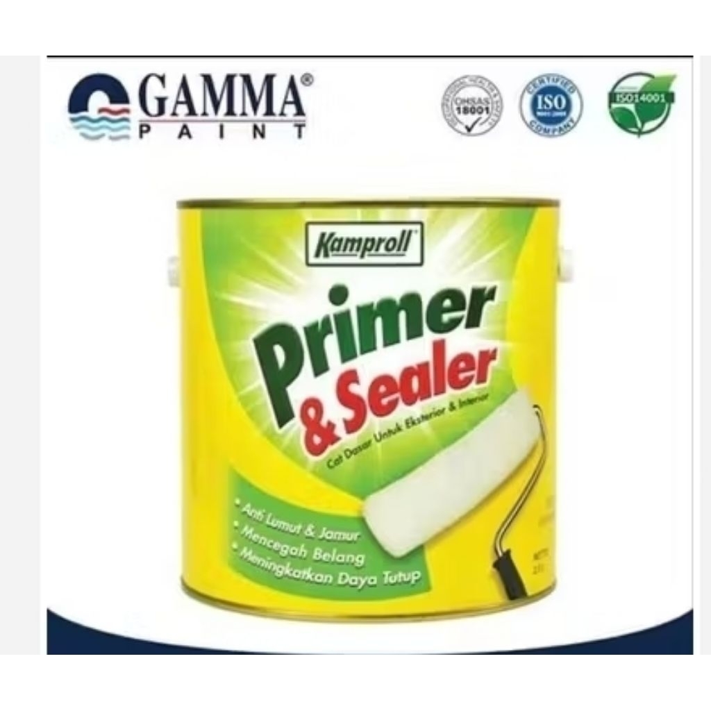cat gamma wash sealer primer gamma sealer 2,5lt 2,5 lt cat gamma wash cat dinding interior exterior