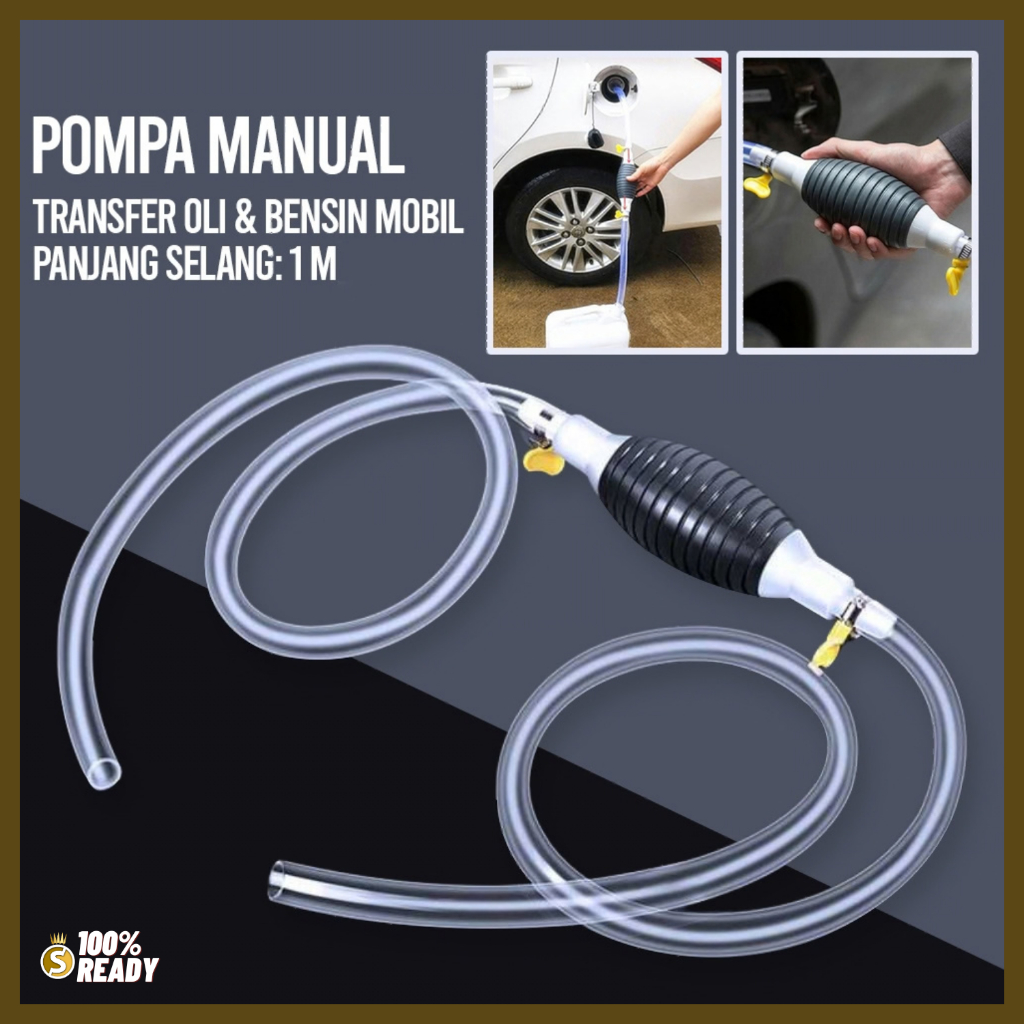 Pompa Bensin Manual Transfer Pump / Alat Sedot Selang Penyedot Bensin / Pompa Sedot Solar Bensin