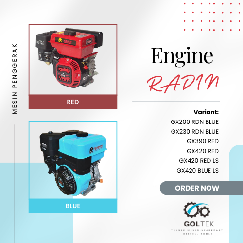 Mesin Penggerak Radin | GX200 | GX230 | GX390 | GX420 | GX420 LS