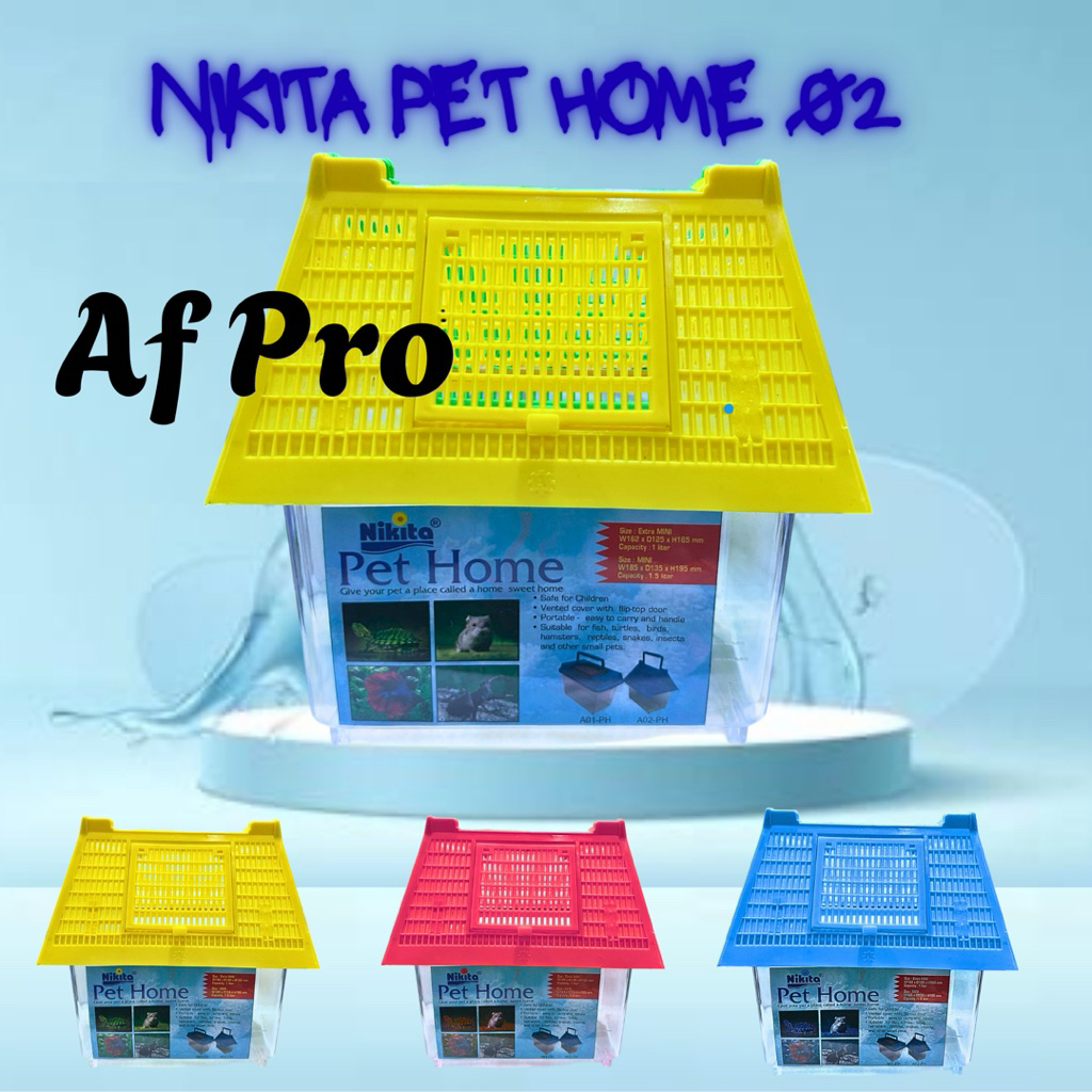 NIKITA PET HOME 02 Aquarium kecil ikan kura kura