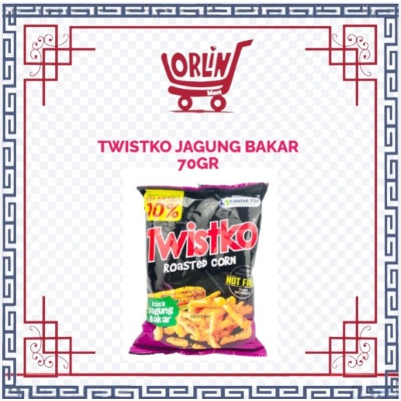TWISTKO ROASTED CORN RASA JAGUNG BAKAR 70GR/TWISTKO