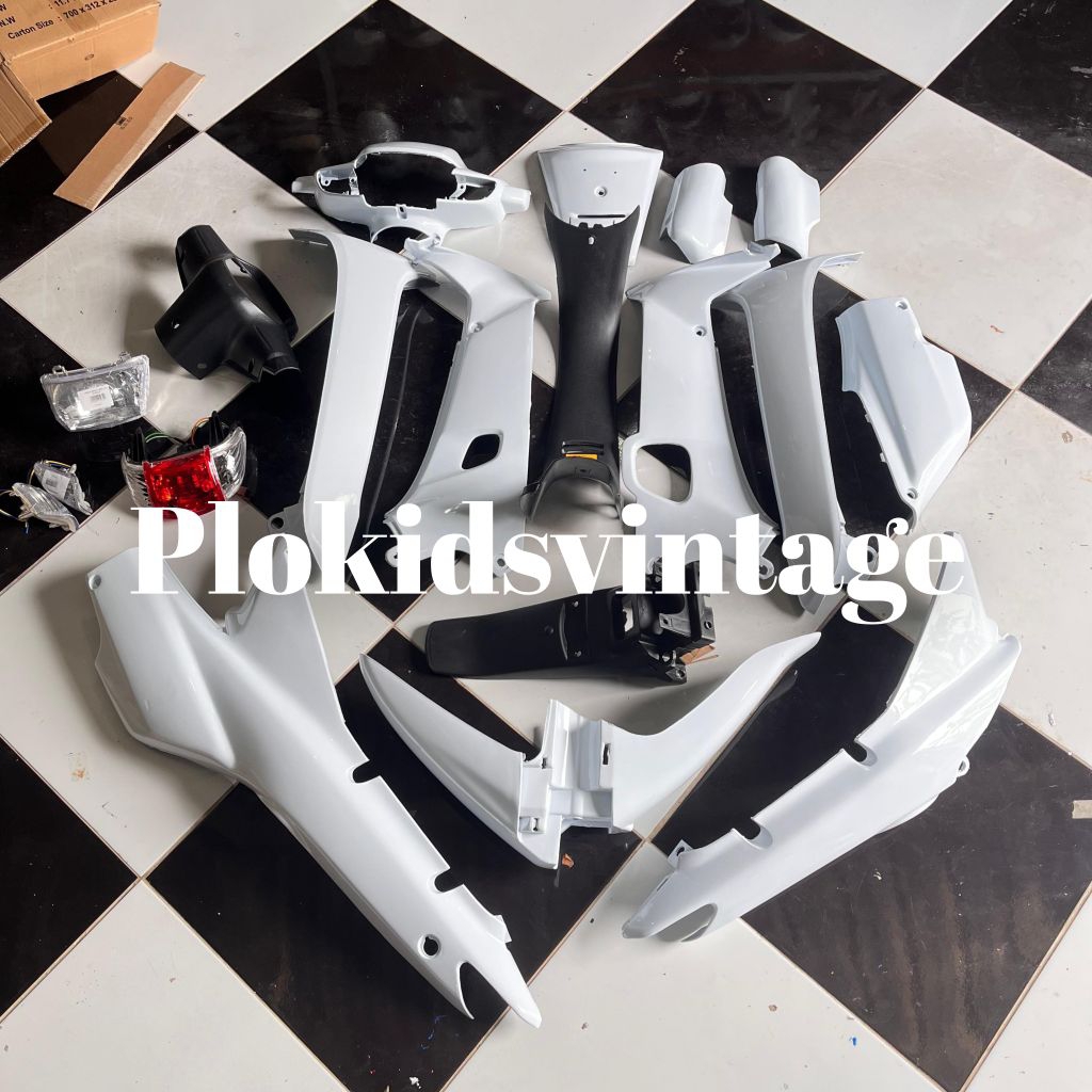 FULL BODY HALUS BODY KASAR HONDA SUPRA X LAMA WARNA PUTIH POLOS