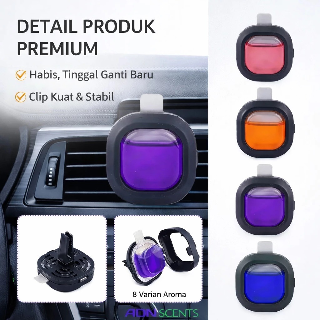 Pewangi Pengharum Parfum AC Mobil Clip Jepit Aromaterapi Premium bukan ambipur