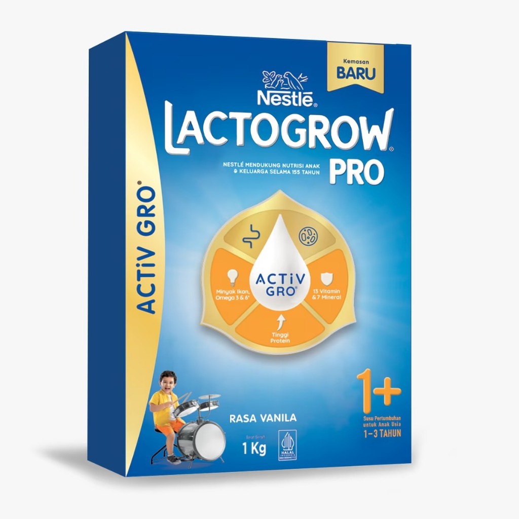 Lactogrow Pro 1+ / Lactogrow 1+ / Susu Anak Lactogrow 1-3Tahun