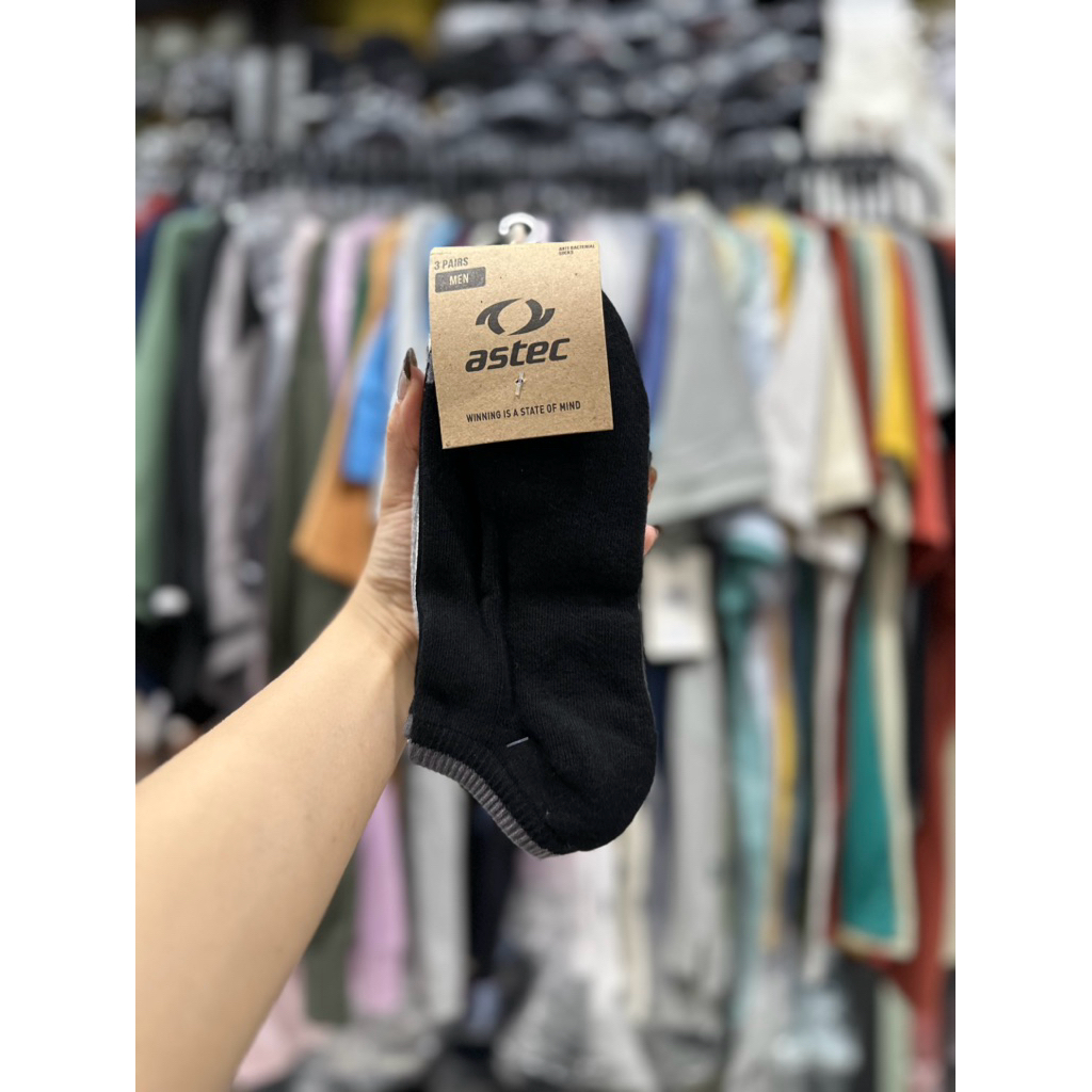 KAOS KAKI UNISEX RUNNING ASTEC LOFT LOW CUT SOCKS ASCSOM55R4MX 3PAIRS ORIGINAL