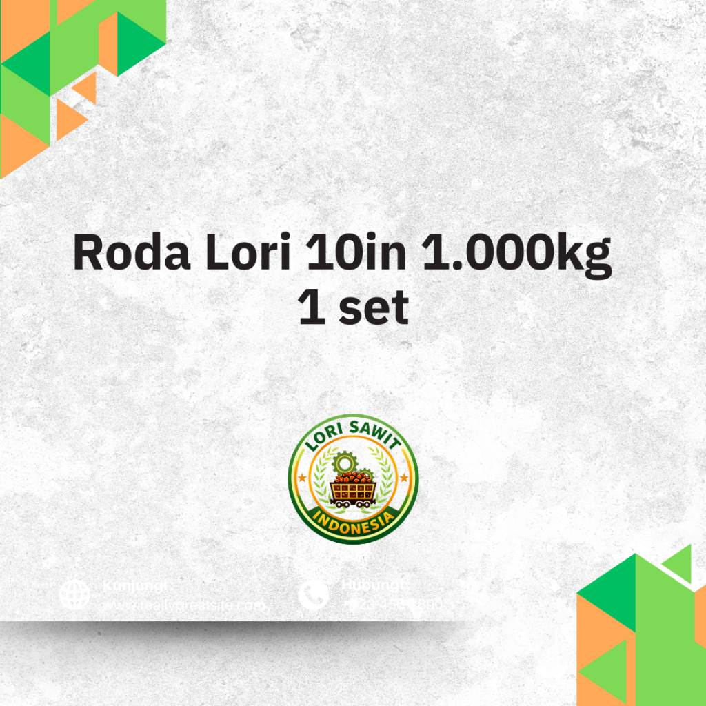 Roda Lori Sawit Heavy Duty 10 Inch 1.000kg – Set
